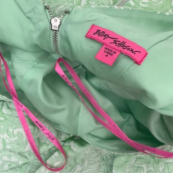 Betsy Johnson Green Floral Dress - Picture 3 of 7